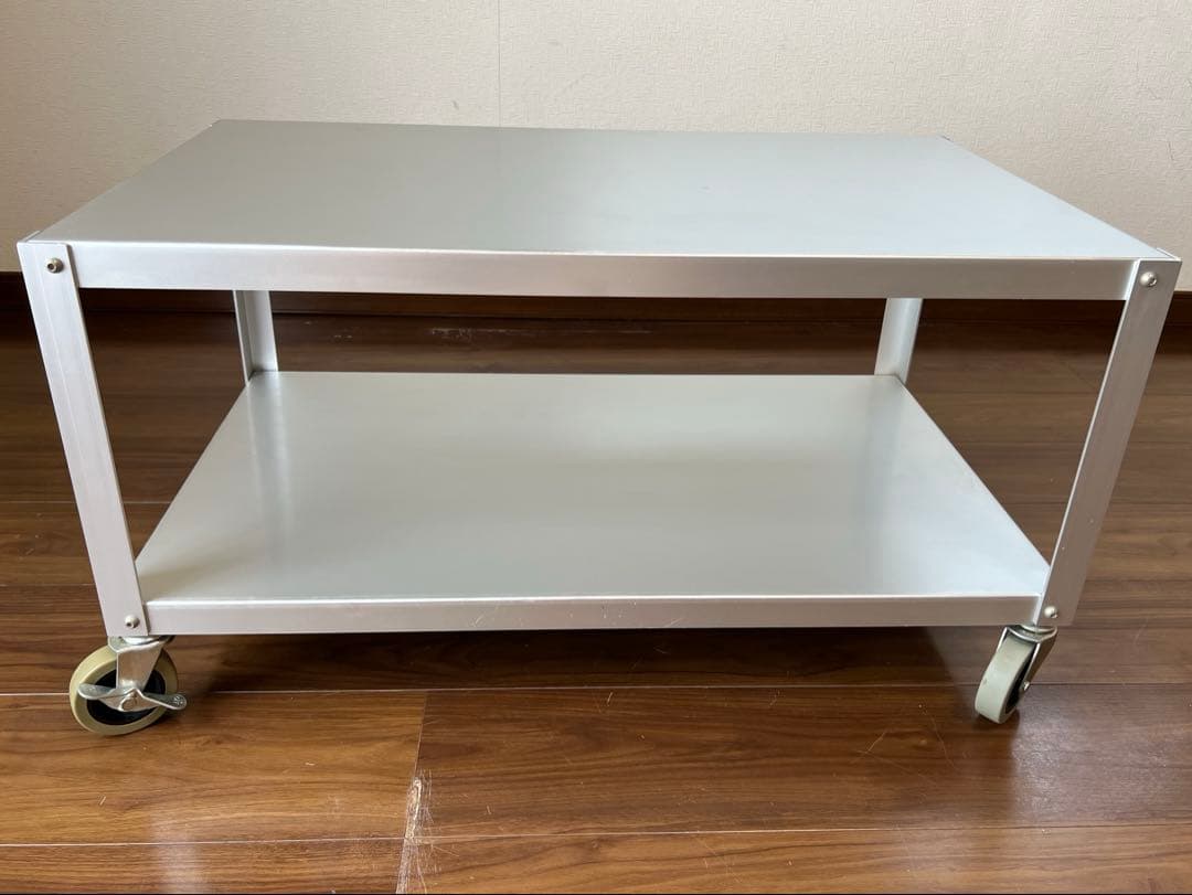 無印良品 MUJI アルミ ローテーブル ワゴン アルマイト加工 廃盤品