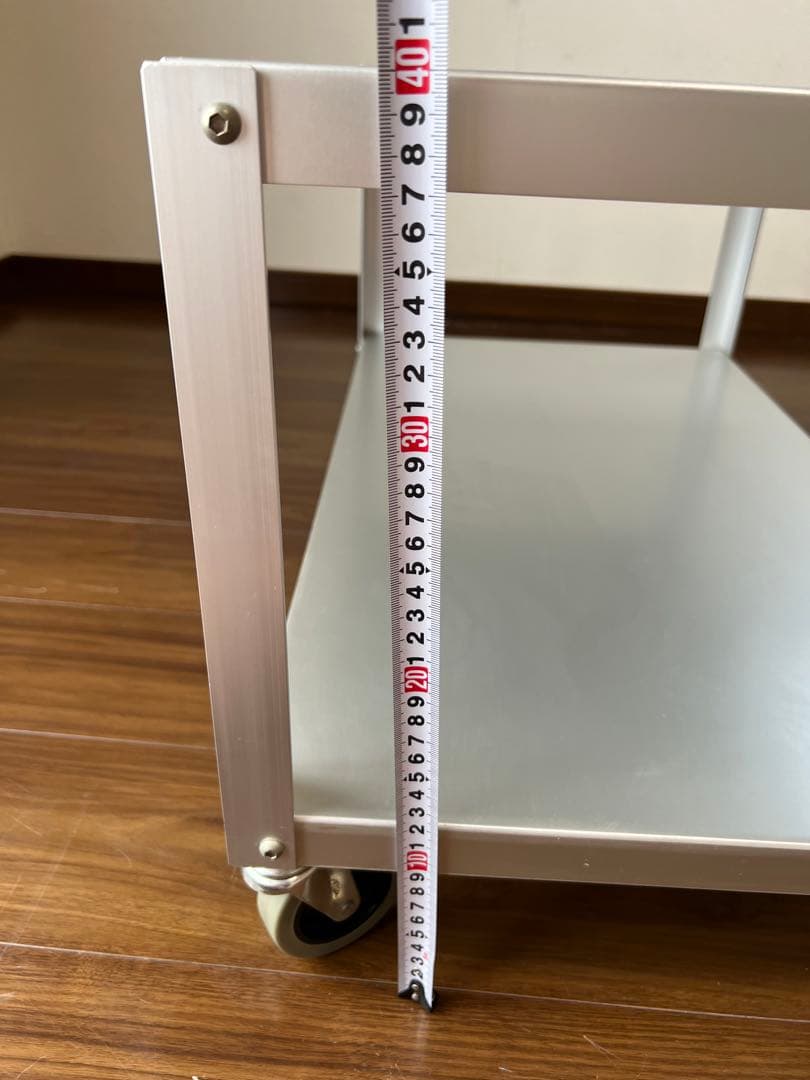 無印良品 MUJI アルミ ローテーブル ワゴン アルマイト加工 廃盤品