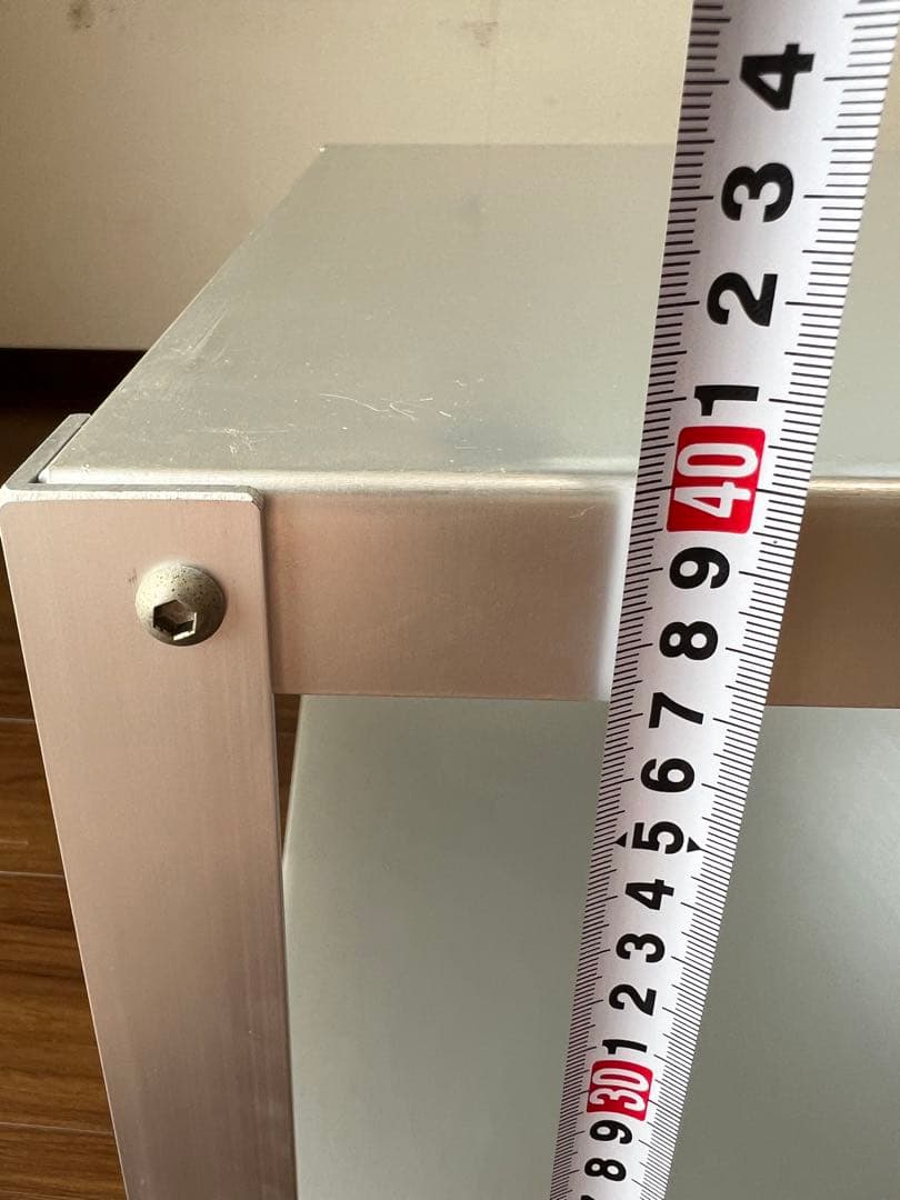 無印良品 MUJI アルミ ローテーブル ワゴン アルマイト加工 廃盤品