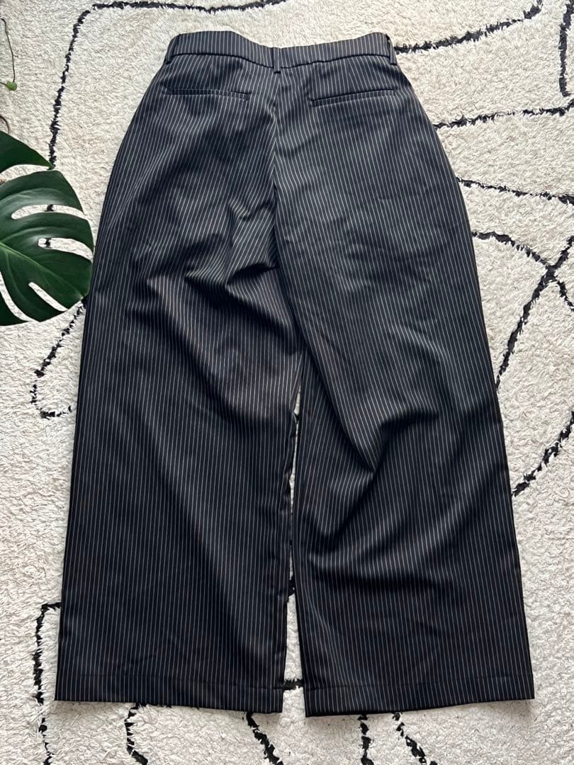 パンツ Basketcase Caldwell pinstripe slacks