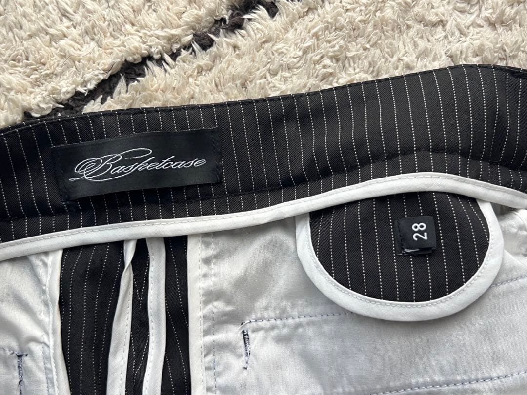 パンツ Basketcase Caldwell pinstripe slacks