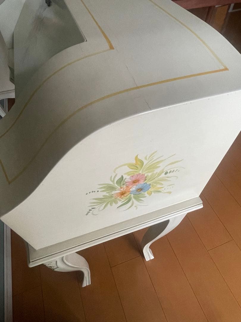 イタリア製❀︎花柄❀︎猫足ライティングビューロー・デスク(送料込み)