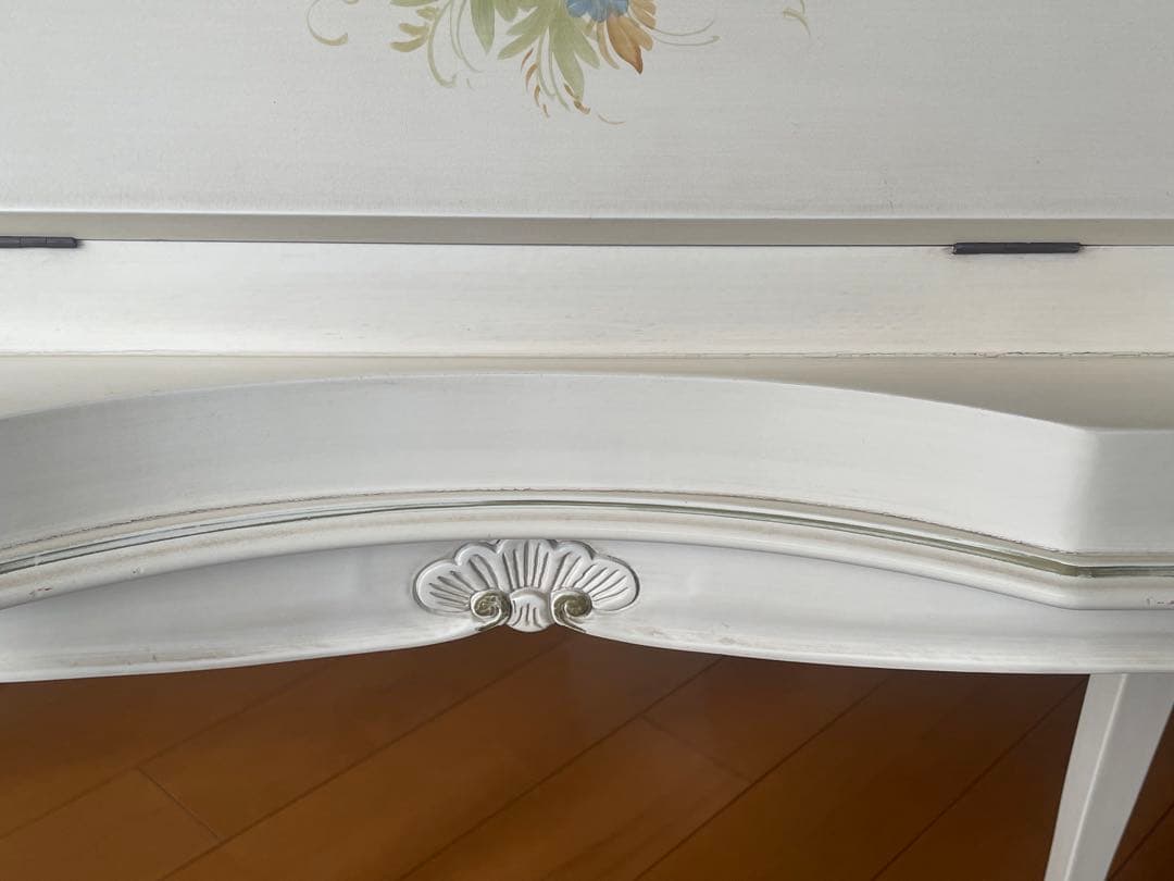 イタリア製❀︎花柄❀︎猫足ライティングビューロー・デスク(送料込み)