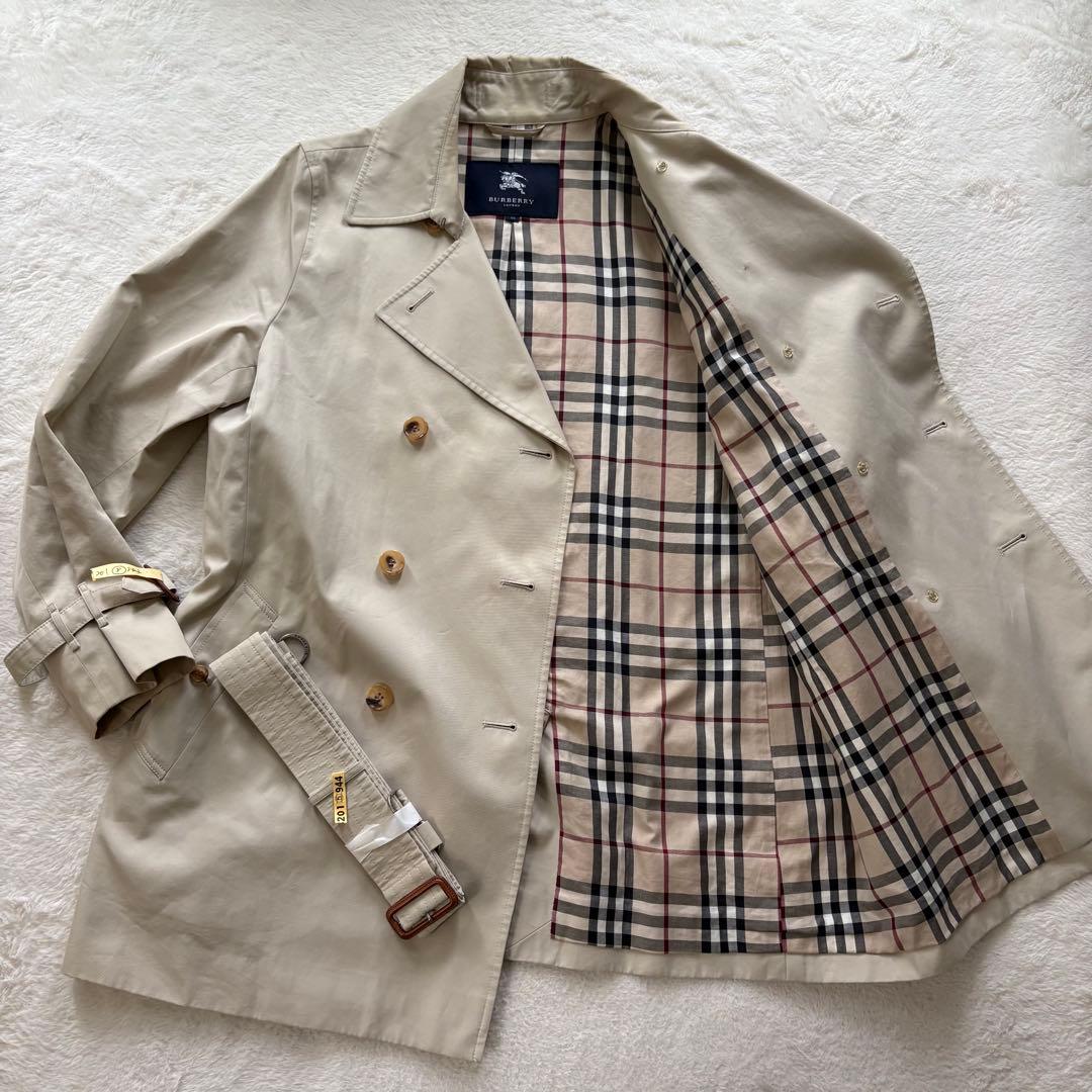 バーバリーロンドン　トレンチコート　ノバチェック　ベージュ　46 3XL