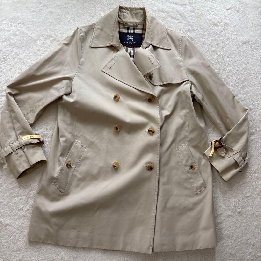バーバリーロンドン　トレンチコート　ノバチェック　ベージュ　46 3XL
