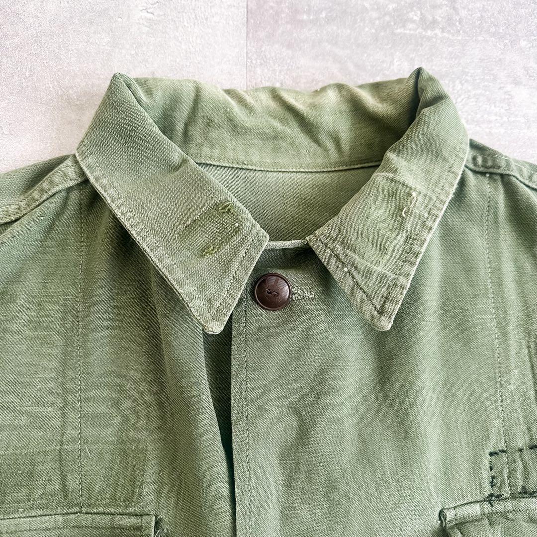 1950's US ARMY 1st コットンサテン ユーティリティシャツ