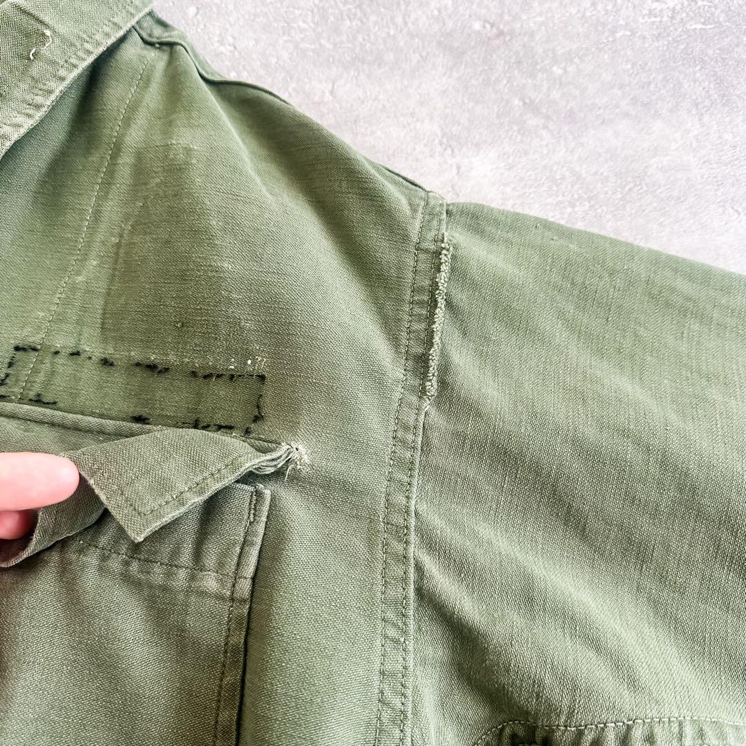 1950's US ARMY 1st コットンサテン ユーティリティシャツ