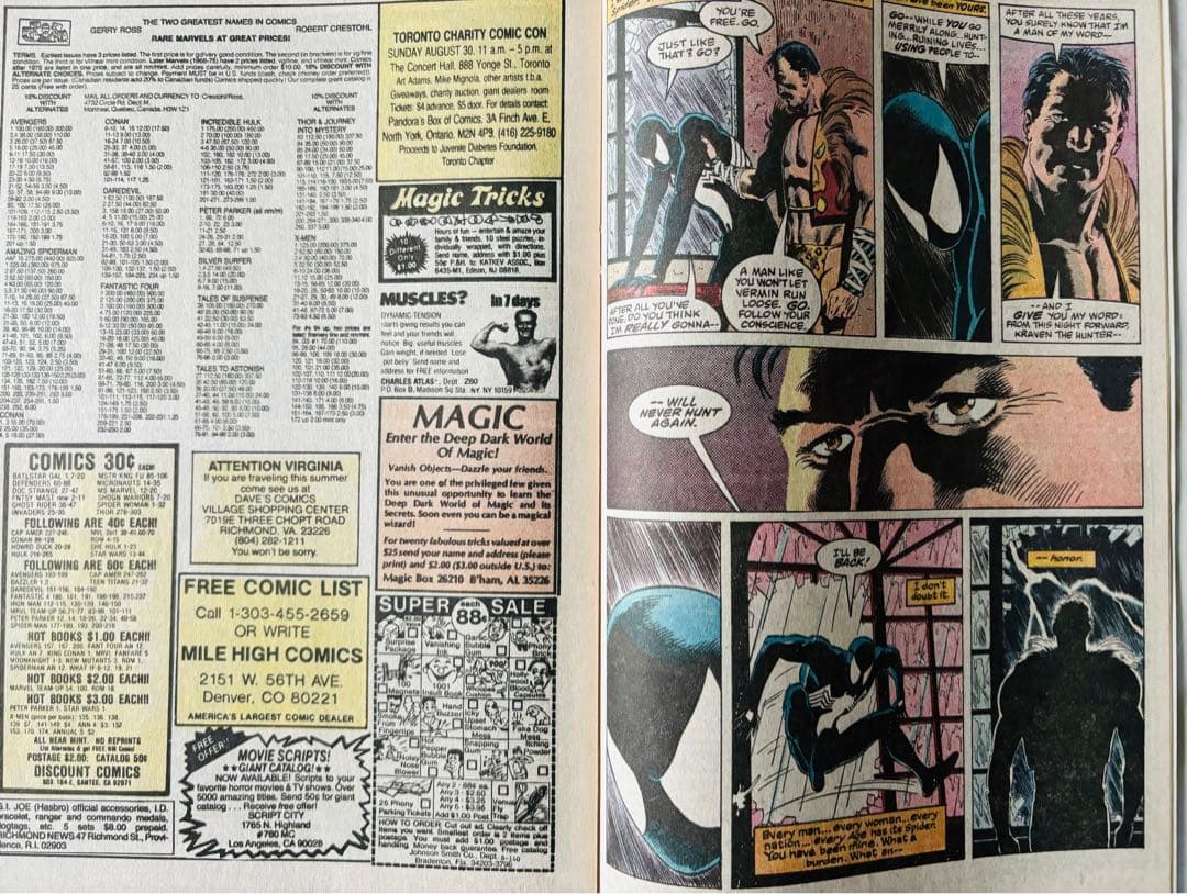 少年漫画 Spider-Man Kraven's Last Hunt #1-6 1987