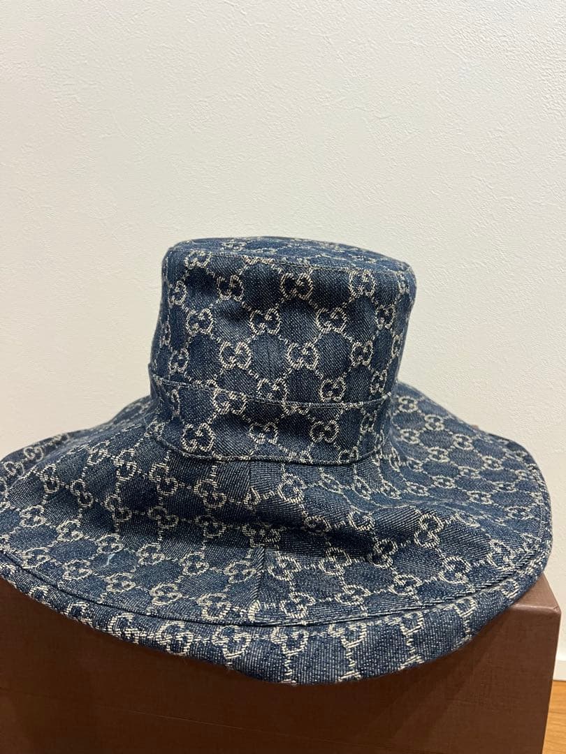 GUCCI デニムロゴハット★新品同様最終値下げ