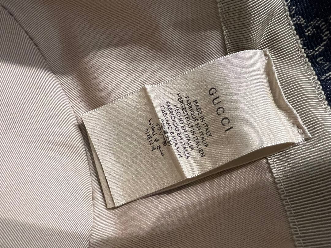 GUCCI デニムロゴハット★新品同様最終値下げ