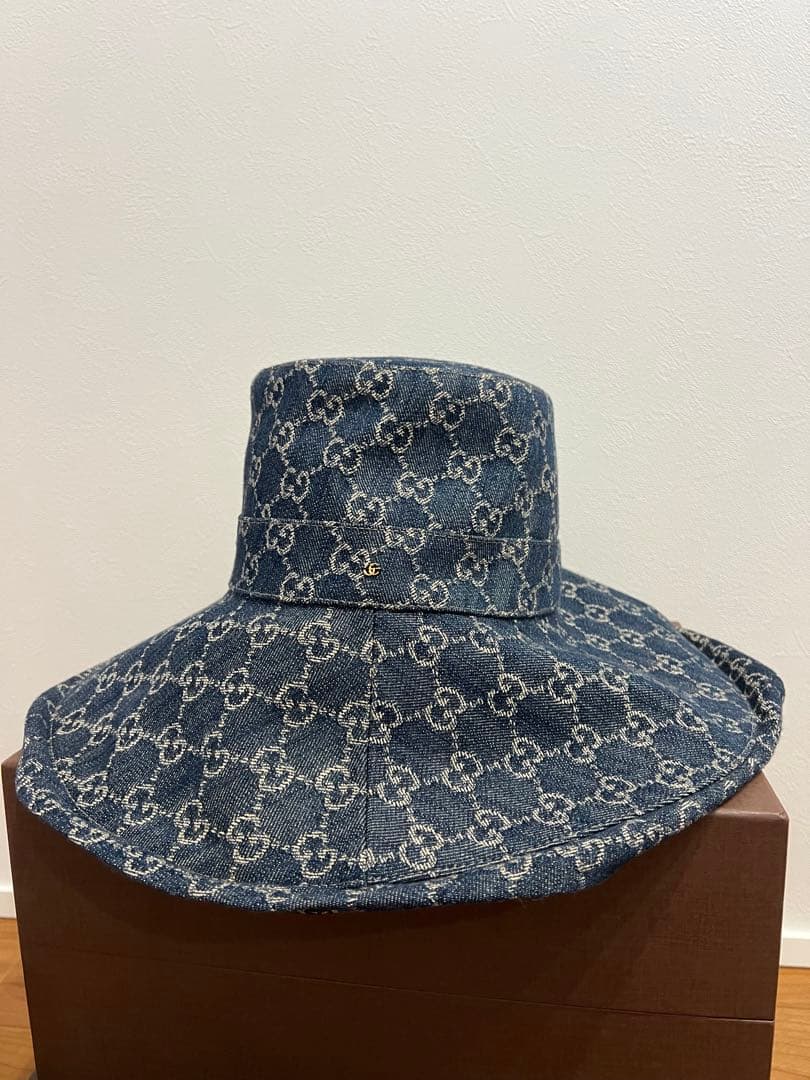 GUCCI デニムロゴハット★新品同様最終値下げ