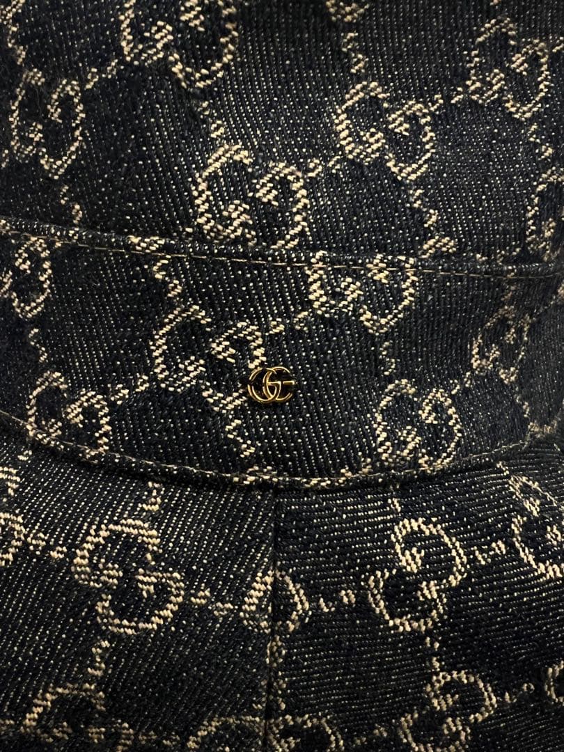 GUCCI デニムロゴハット★新品同様最終値下げ
