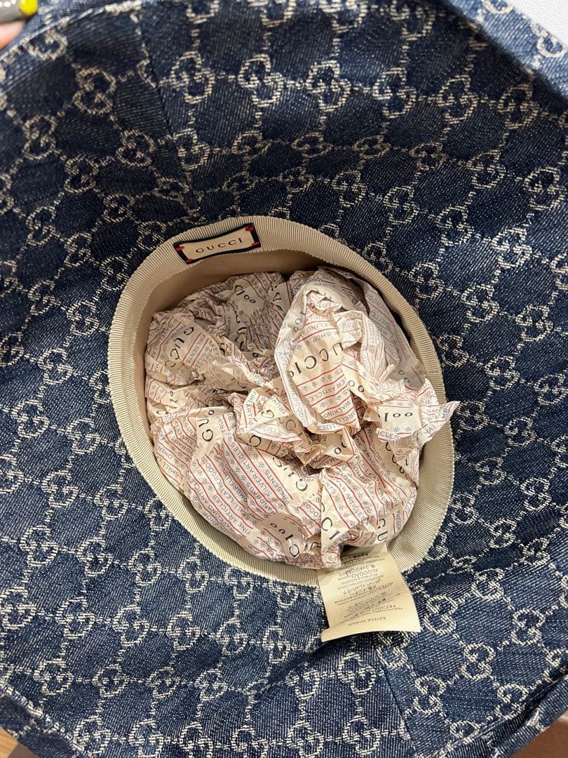 GUCCI デニムロゴハット★新品同様最終値下げ
