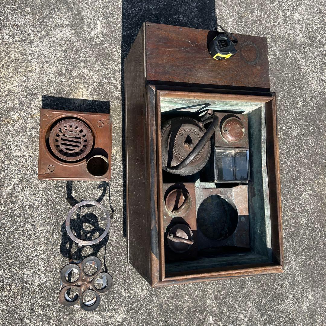 s*n様 木製火鉢　鉄製鍋・酒熱燗機　銅素材mお使われてます