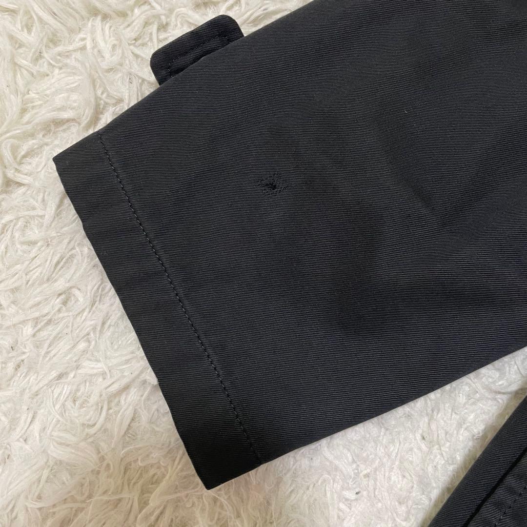 2XL相当 アクアスキュータム ハーフコート カシミヤ混 カバーオール ネイビー