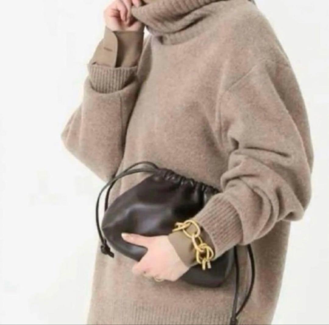 DEUXIEMECLASSE CELERI ラムレザー　バック ダークブラウン