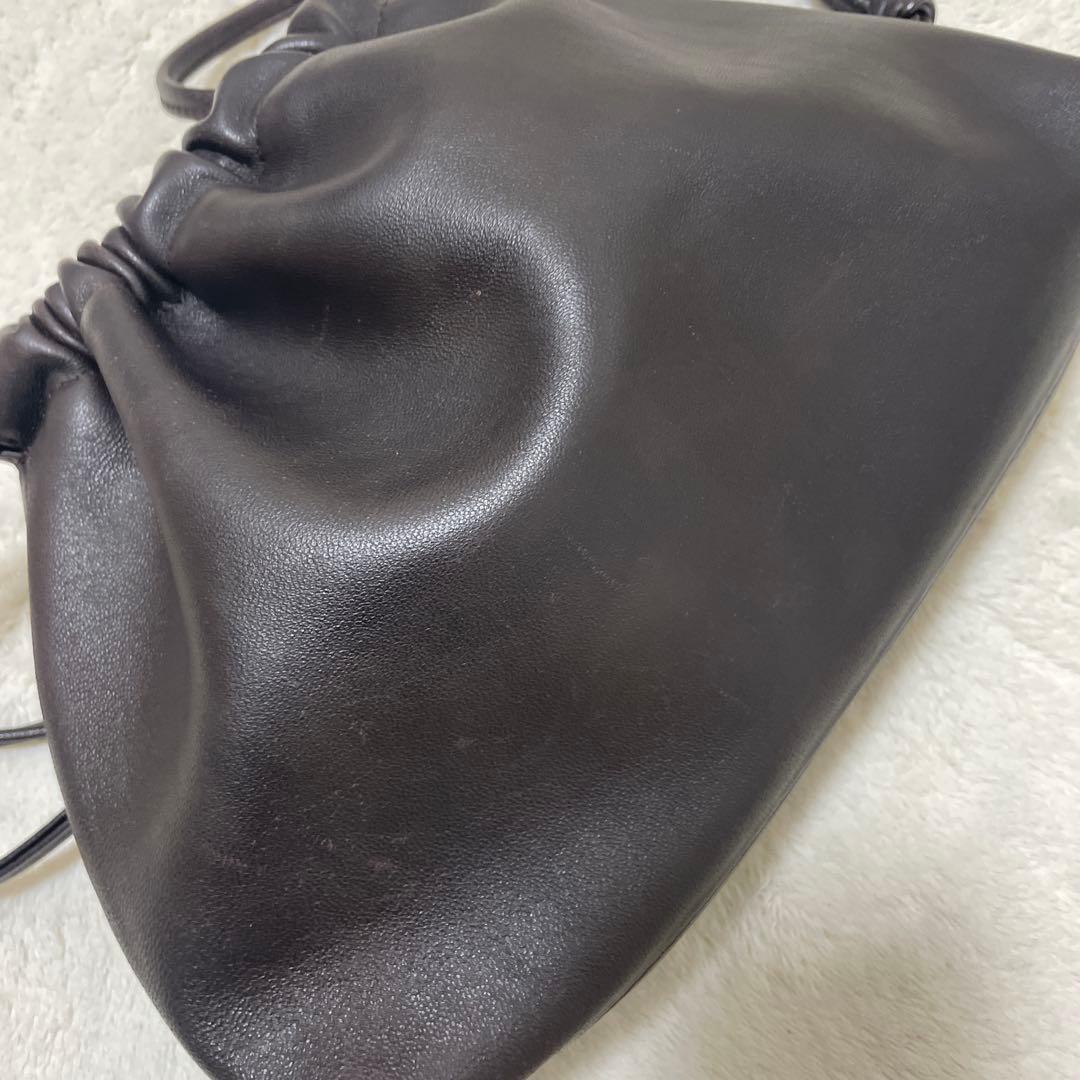 DEUXIEMECLASSE CELERI ラムレザー　バック ダークブラウン