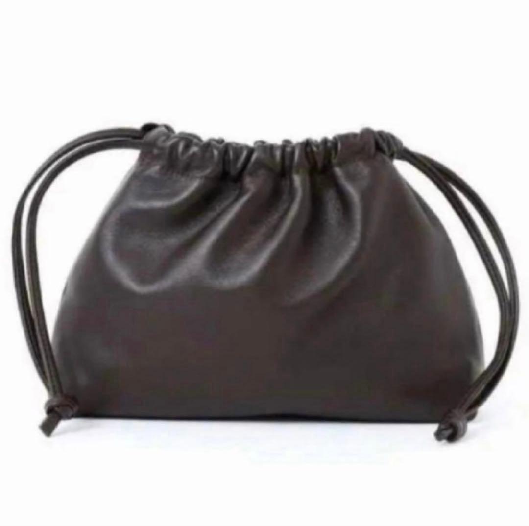 DEUXIEMECLASSE CELERI ラムレザー　バック ダークブラウン