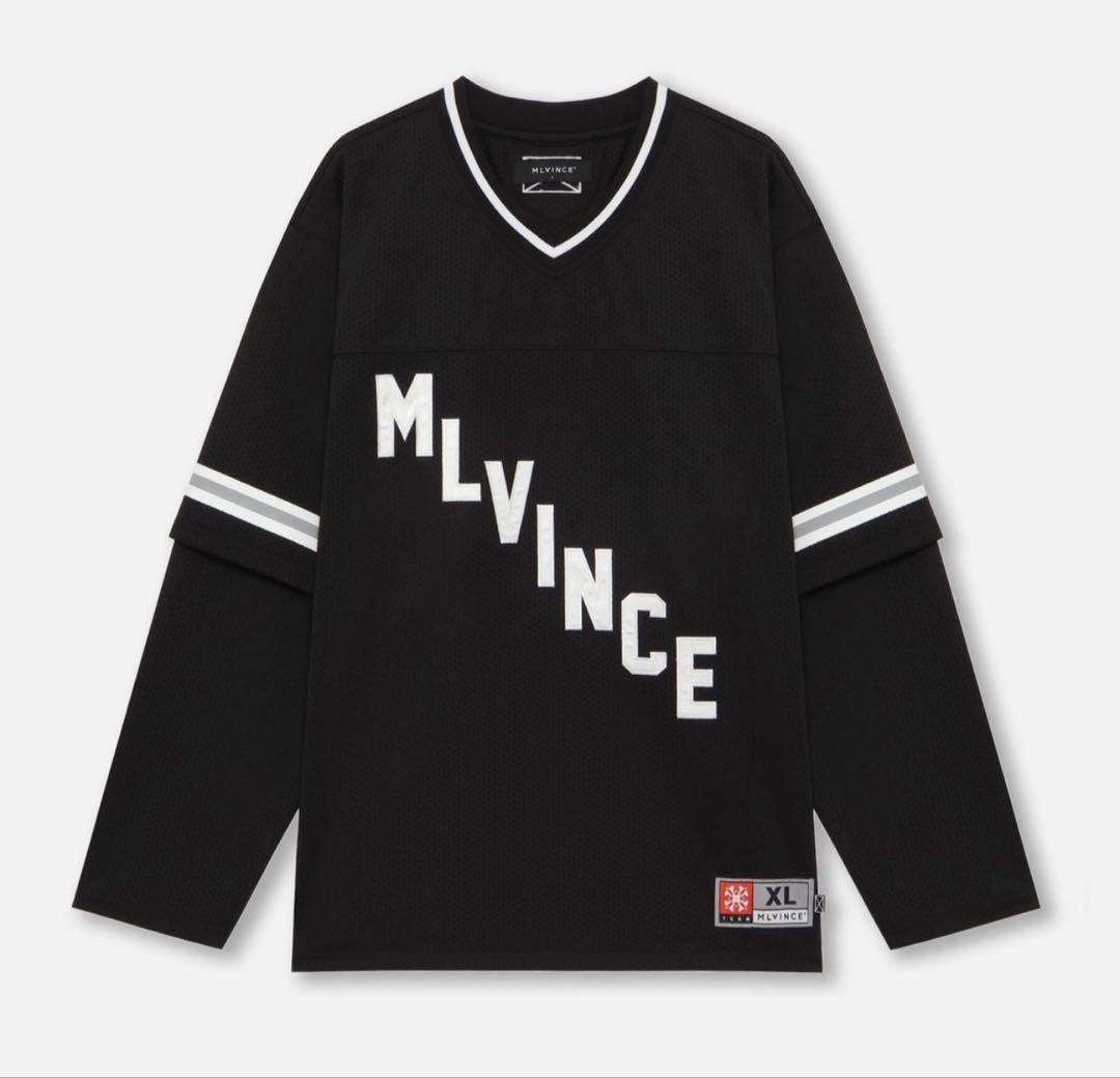 【極美品】MLVINCE メルヴィンス フットボールシャツ ホッケーシャツ XL
