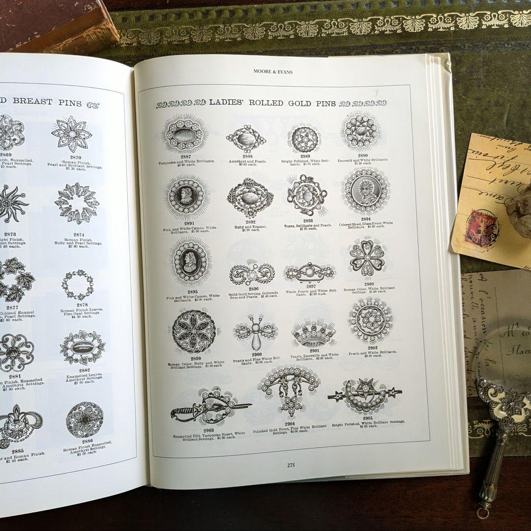 まるで時を超えた宝石商！心ときめくヴィクトリアン・ジュエリー図鑑 古書洋書