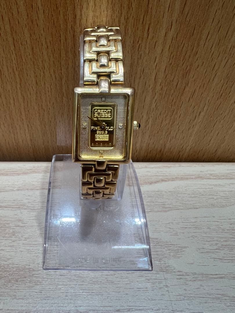 クレディ・スイス銀行インゴット ウォッチ腕時計K24純金INGOT
