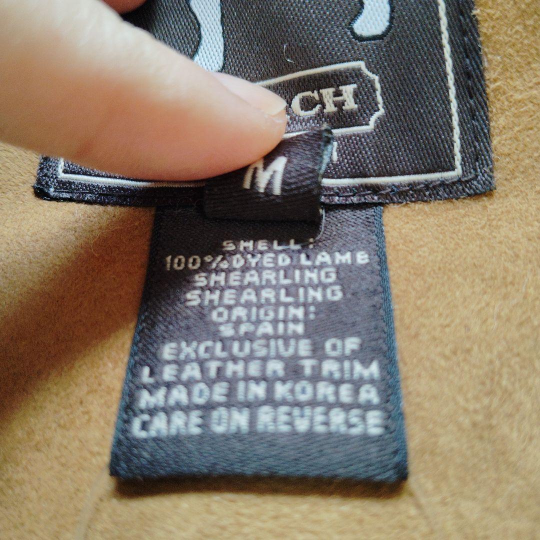 COACH ベージュ ファーケープ　ポンチョ　 新品タグ付き　M