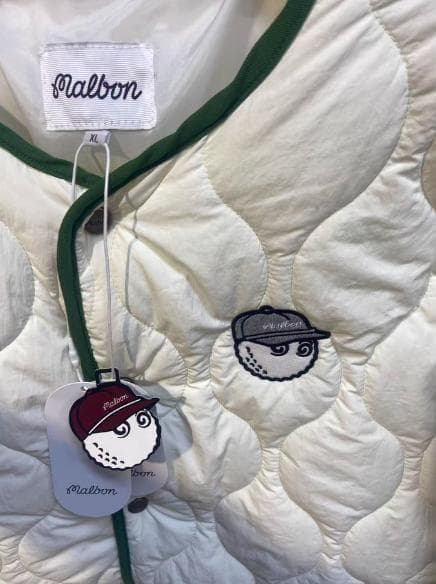 Malbon メンズ ゴルフ用 中綿ブルゾン 防寒 秋冬アウター