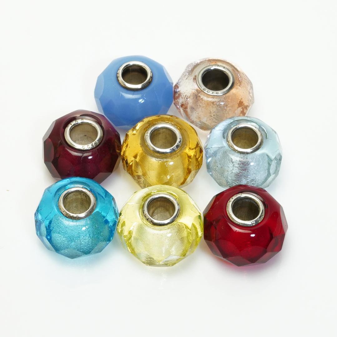 トロールビーズ 8点 セット クリア LAA シルバー 925