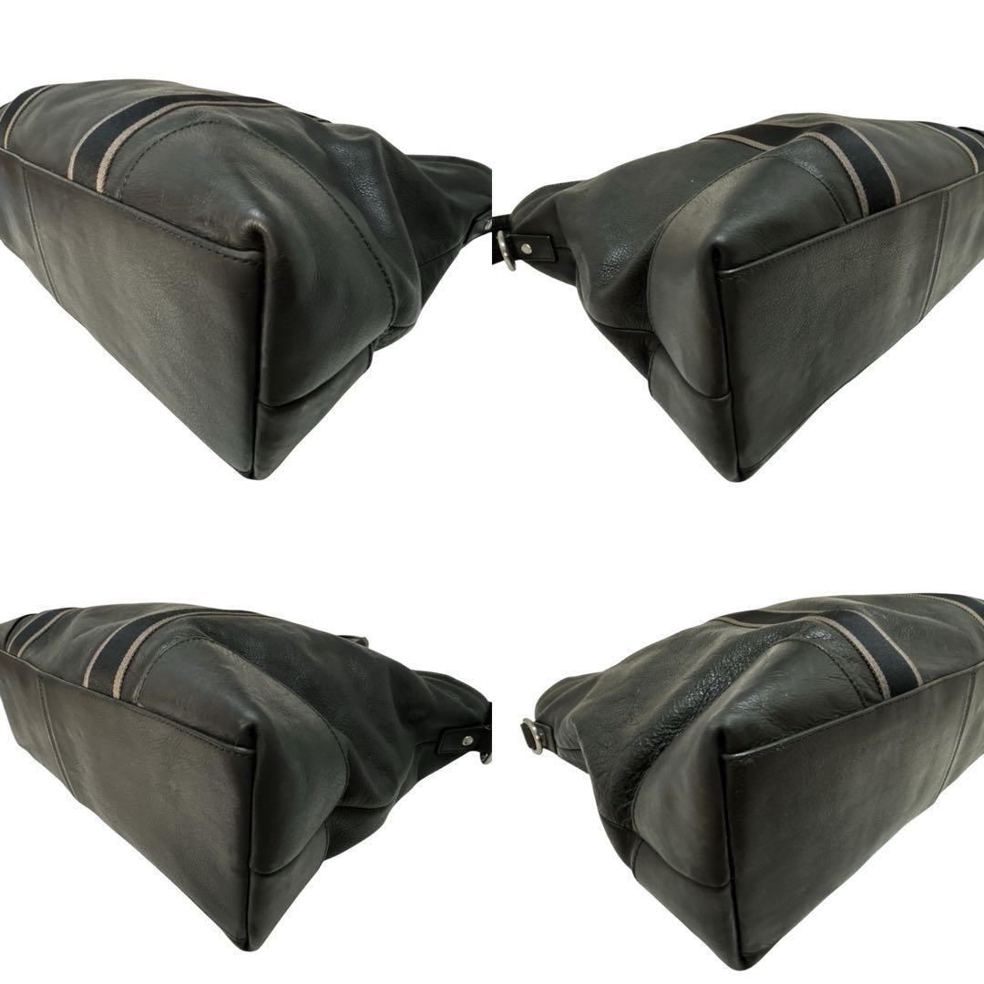 美品 COACH 2way ヘリテージ トートバッグ ショルダーバッグ ブラック