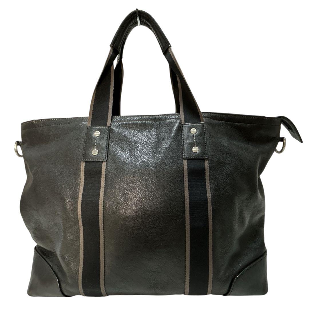 美品 COACH 2way ヘリテージ トートバッグ ショルダーバッグ ブラック