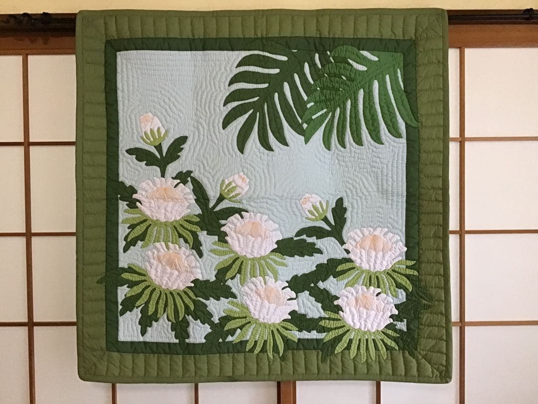 美品　ハワイアンキルト　タペストリー