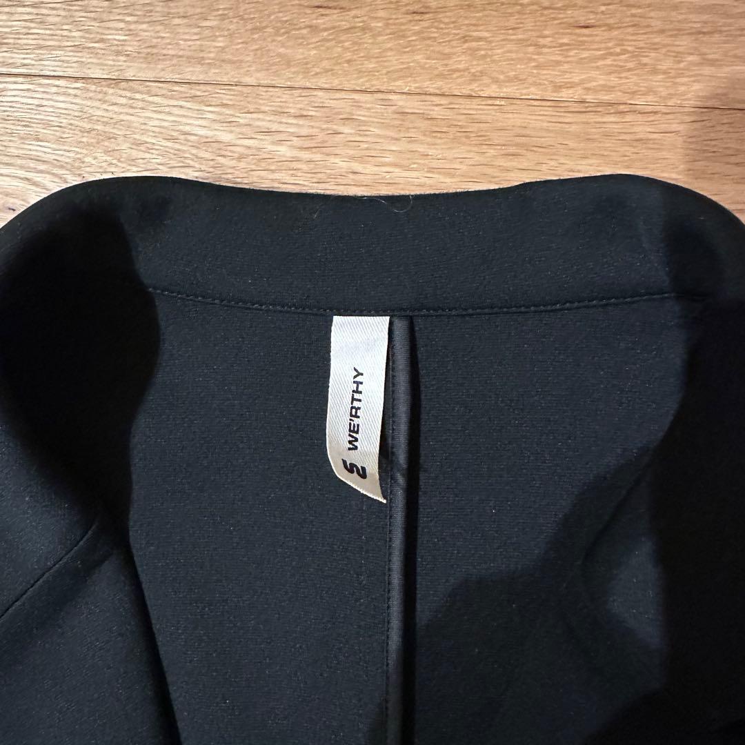 【野沢和香さん】WE'RTHY ダブル ジャケット ブラック