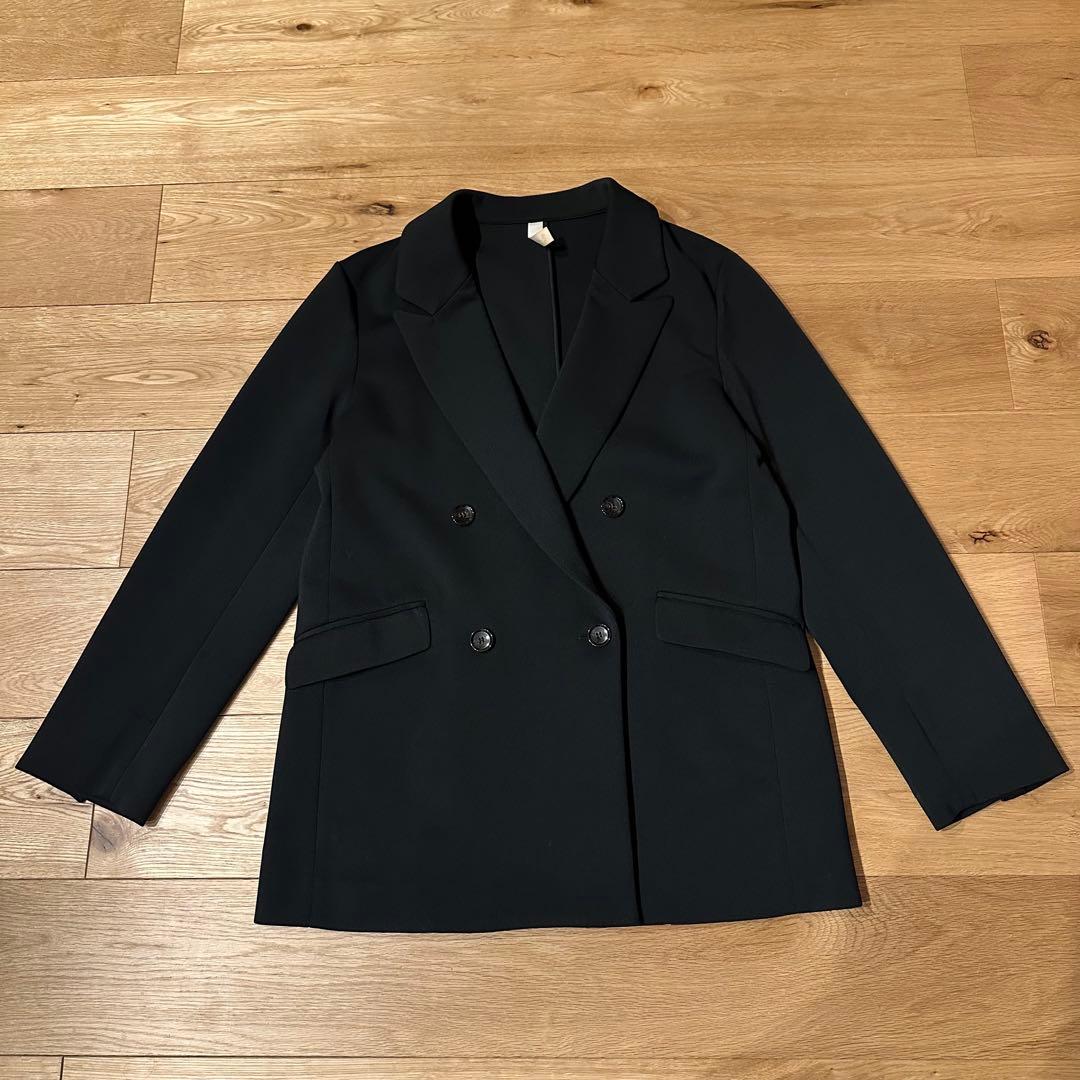 【野沢和香さん】WE'RTHY ダブル ジャケット ブラック