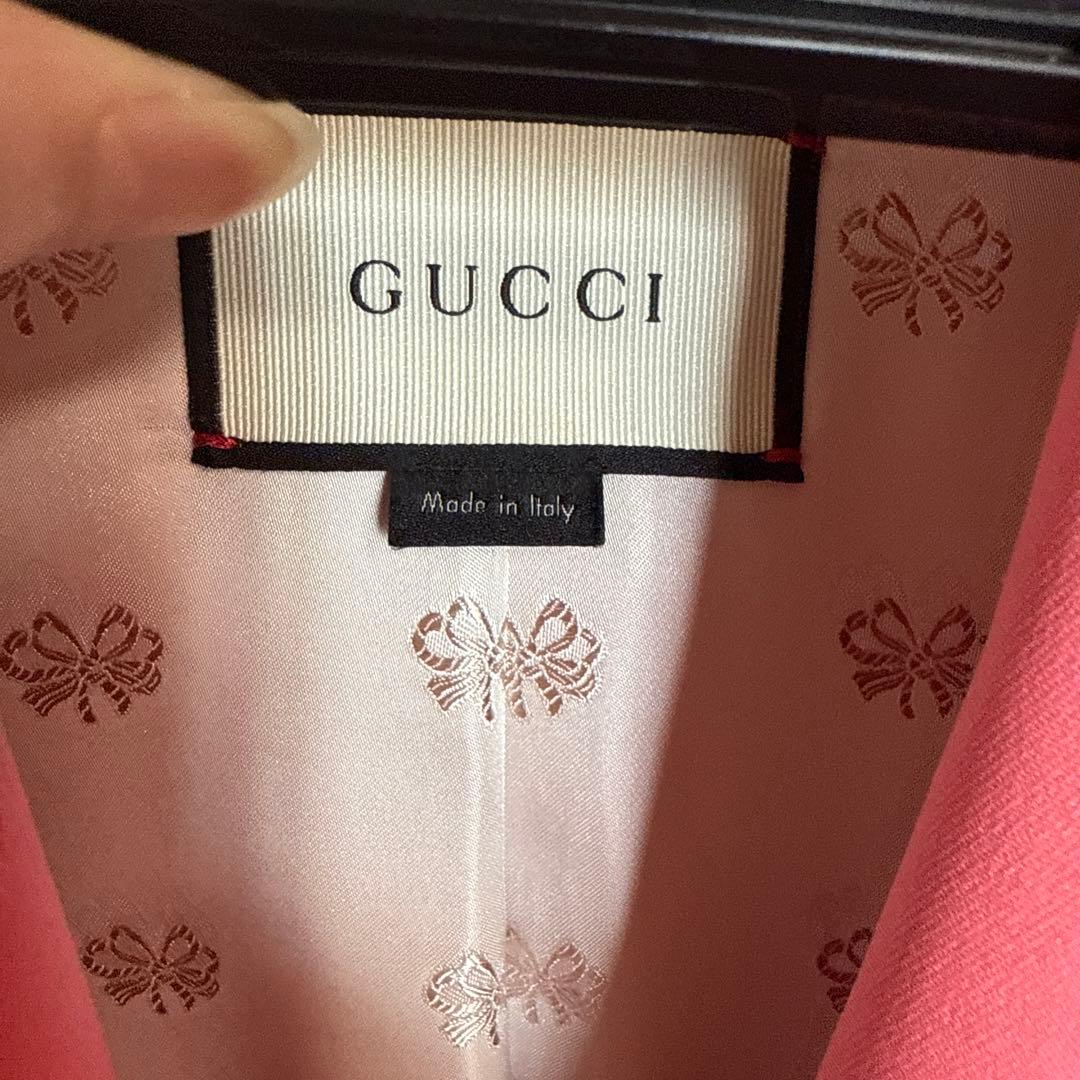 つちのこ様 GUCCI ピンク テーラードジャケット 38