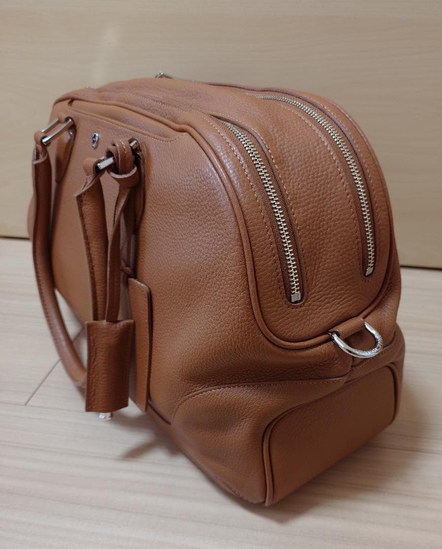 【廃番・希少】PELLEMORBIDA ペッレモルビダ ボストンバッグ キャメル