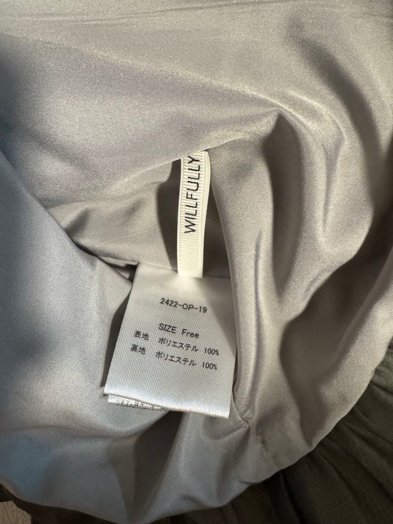 【willfully】big flower print OP