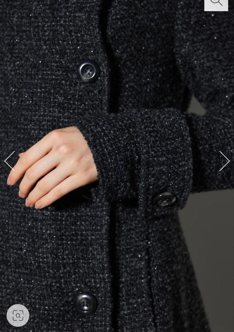 rienda リエンダ オーバーネックシンデレララインコート Multi