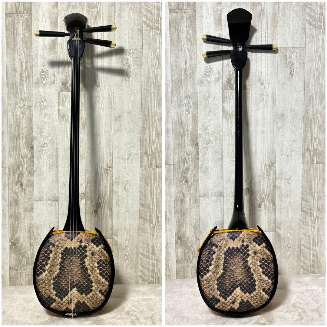 沖縄三線 人工皮 初心者おすすめ 沖縄 三線 民謡 和楽器 本体のみ