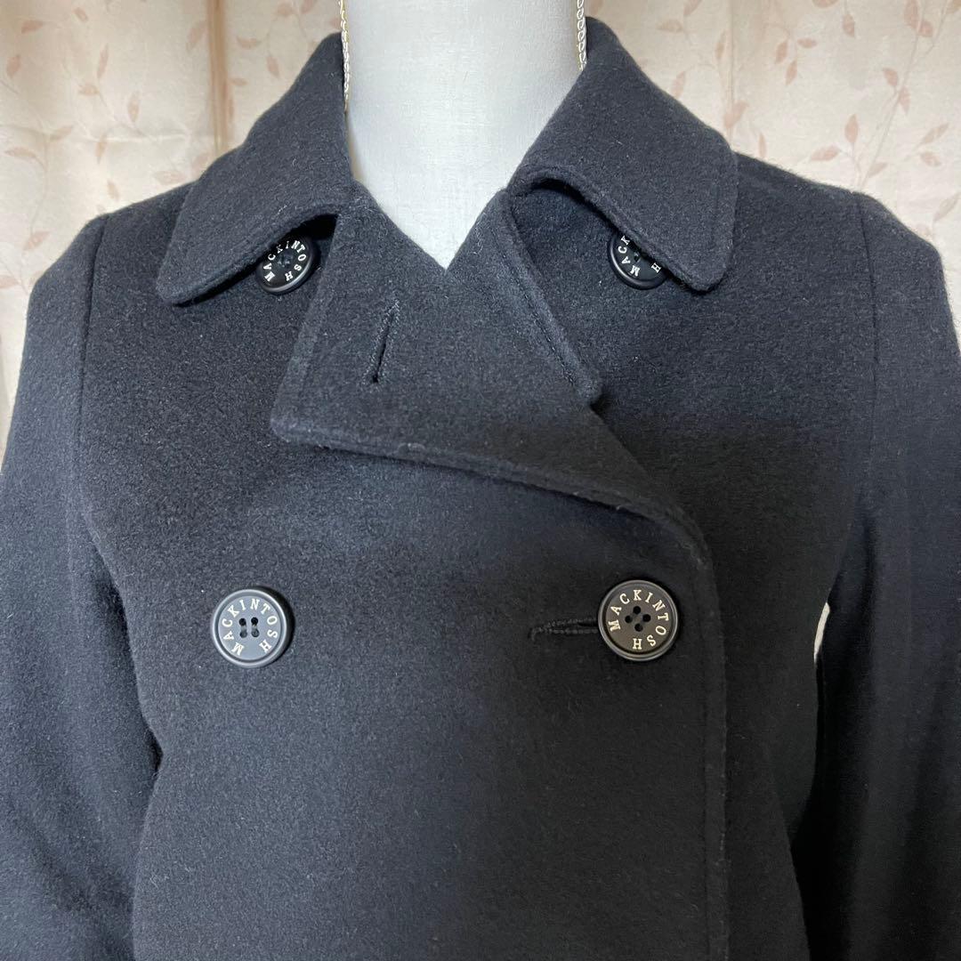 MACKINTOSHマッキントッシュ ウールPコート 30 ブラック 英国製