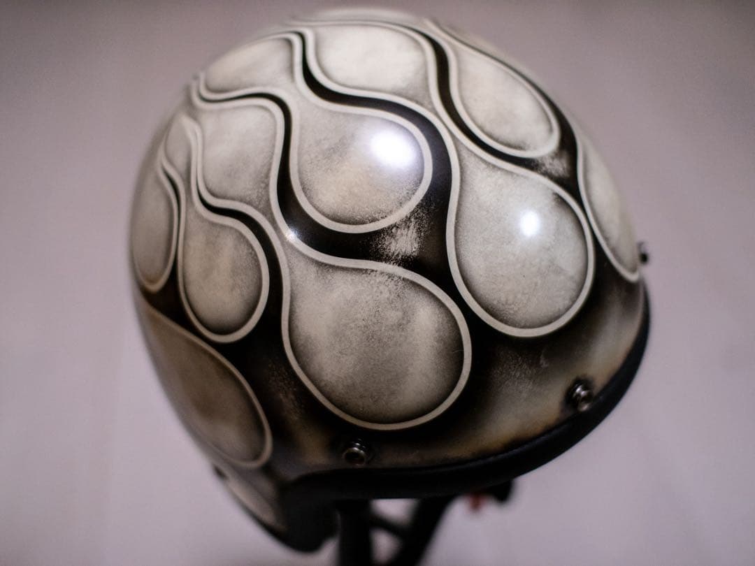 XXL極小帽体　500TX スモールジェット　アイボリーエイジング黒フレア