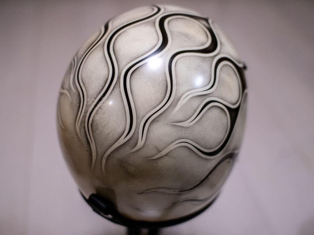 XXL極小帽体　500TX スモールジェット　アイボリーエイジング黒フレア