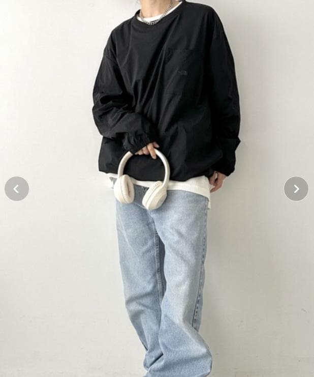 ノースフェイス Tシャツ 長袖 冷感素材 伸縮性良い ブラックXL K601C