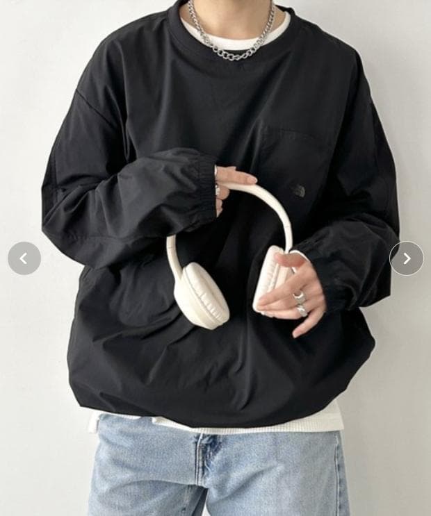 ノースフェイス Tシャツ 長袖 冷感素材 伸縮性良い ブラックXL K601C