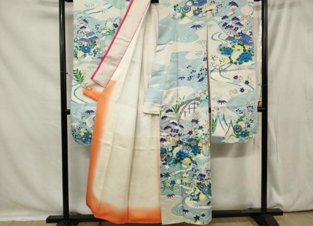 振袖 正絹振袖　卒業式着物　袴　成人式振袖13参り　十三詣り　アンティーク振袖