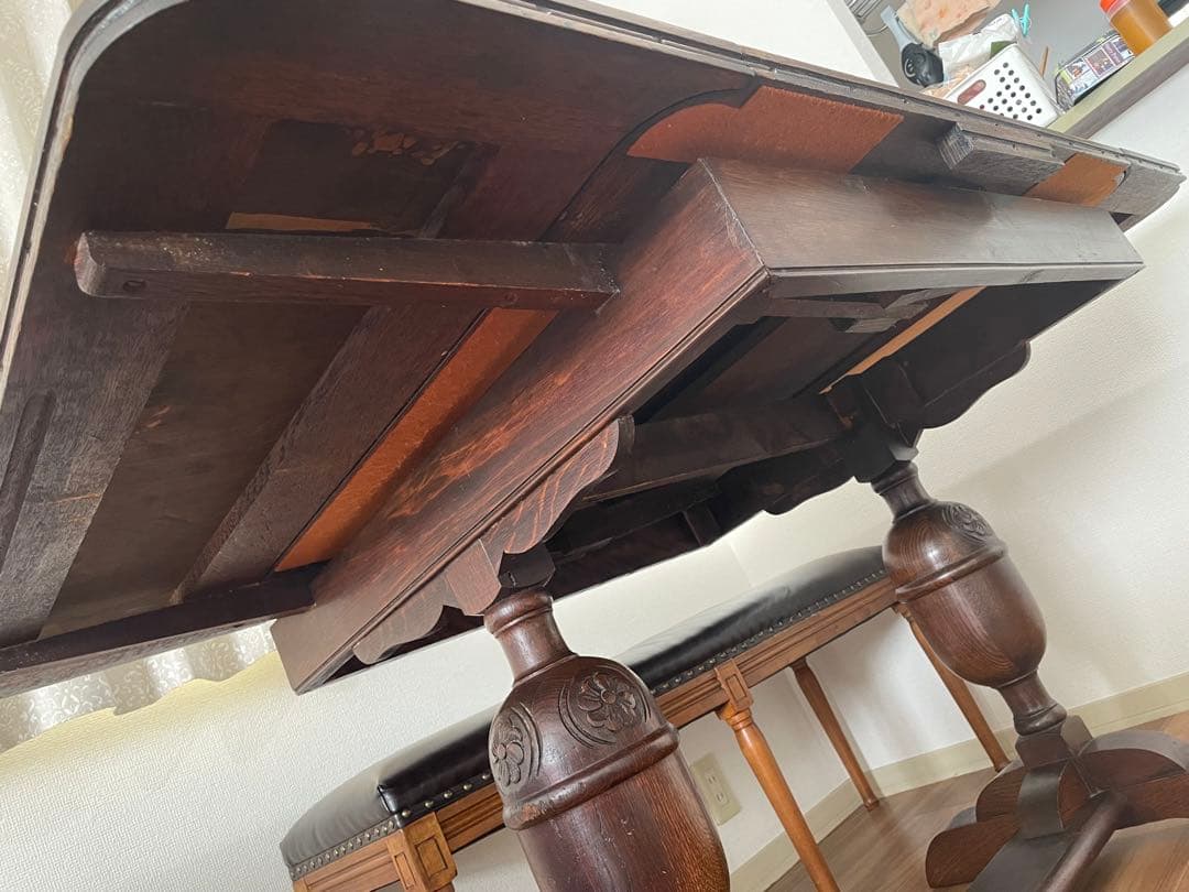 ドローリーフテーブル　英国　アンティーク