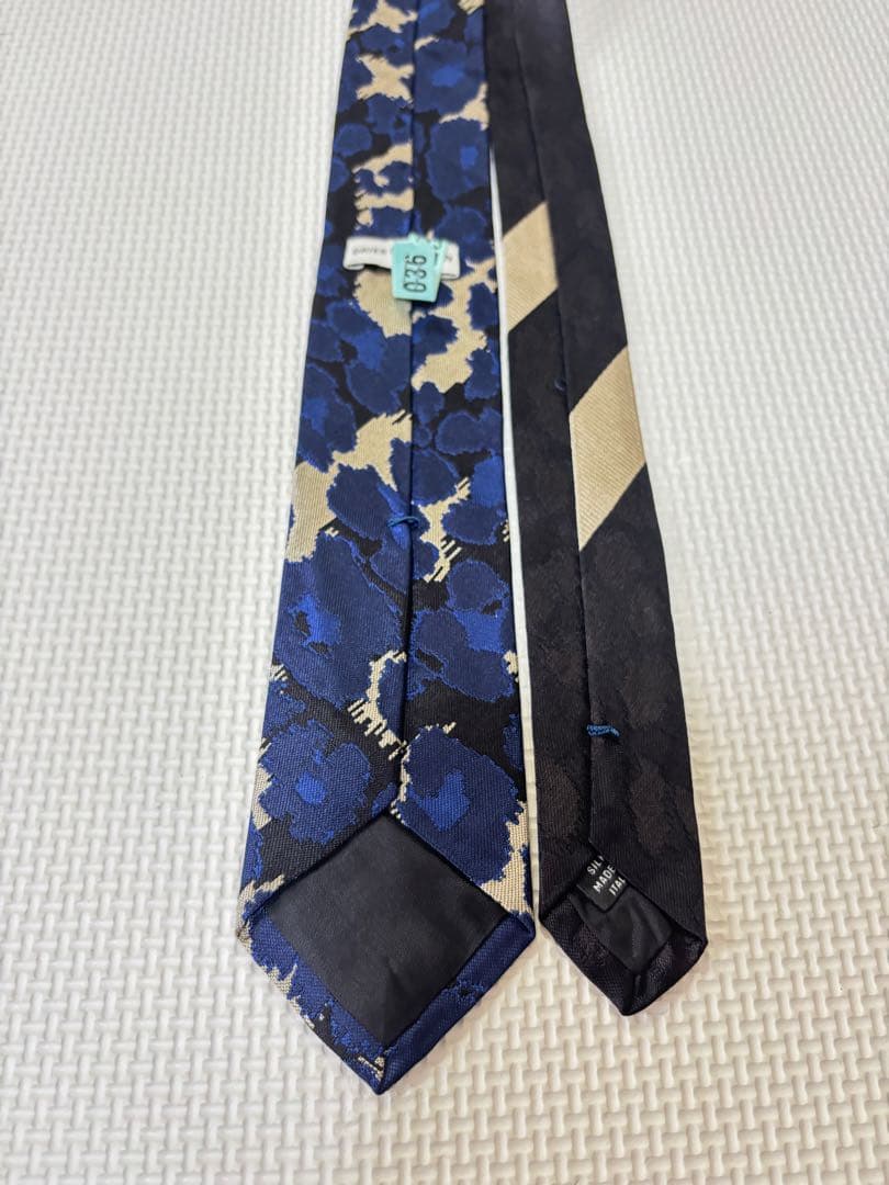 ★極美品★ ドリスヴァンノッテン ネクタイ ブランド 花柄 ネイビー