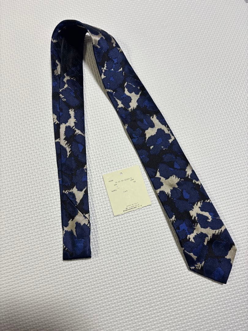 ★極美品★ ドリスヴァンノッテン ネクタイ ブランド 花柄 ネイビー