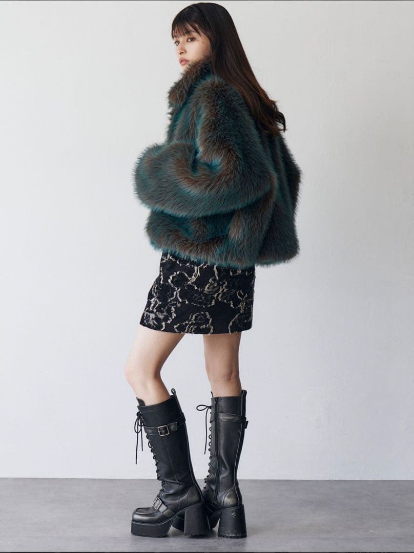 【新品未使用未開封】MURUA MIXフェイクファーブルゾン