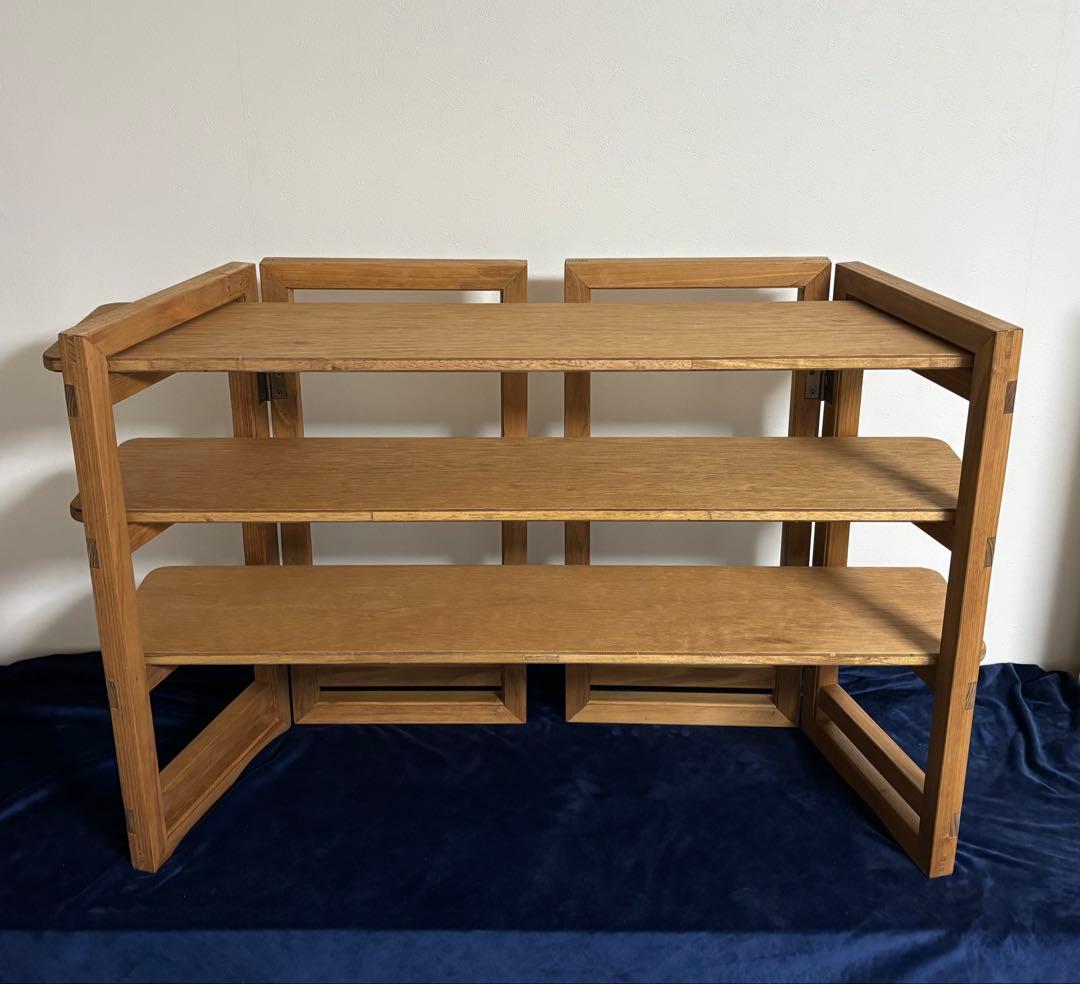 木製折りたたみ棚　　　飾り棚　マルシェ什器