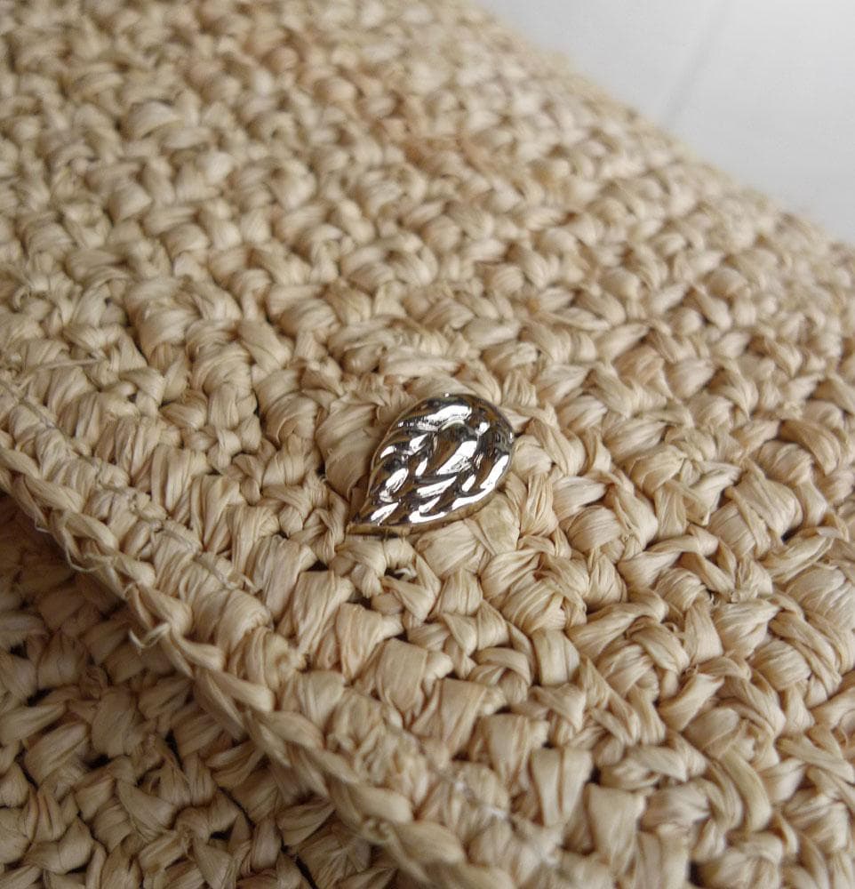 美品 ヘレンカミンスキー ラフィア クラッチバッグ かごバッグ Q219